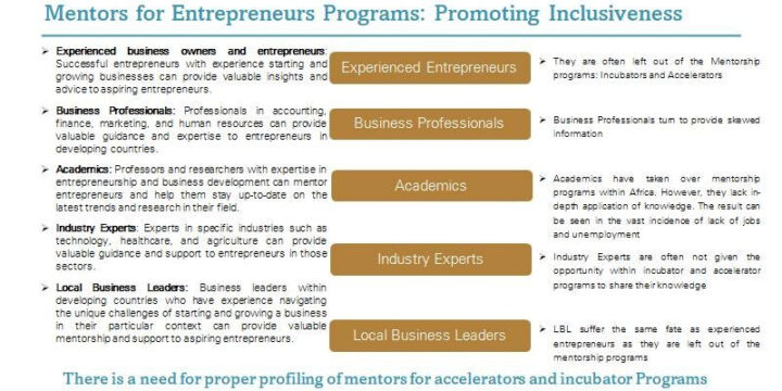 Building a robust entrepreneurs ecosystem system through mentorship: the need for mentor profiling