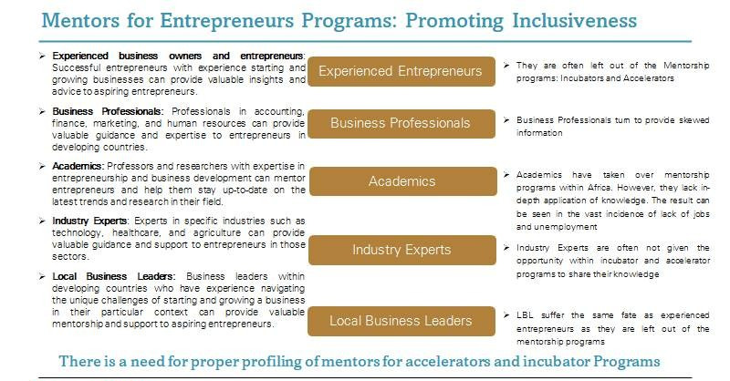 Building a robust entrepreneurs ecosystem system through mentorship: the need for mentor profiling